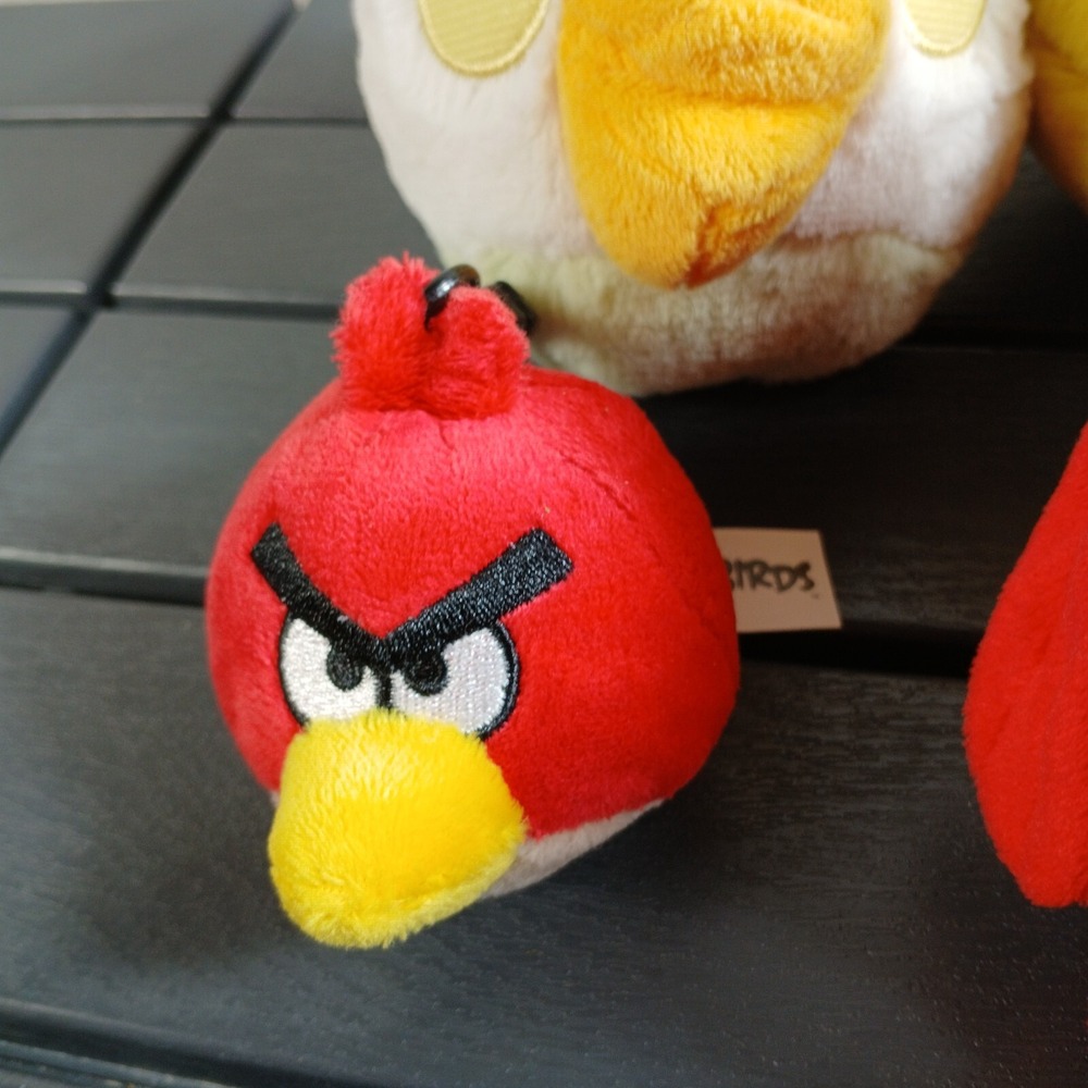 Lot of 5 Angry Birds Plush Toys, Car – Official Rovio Jazwares – Rare Bundle PL4 - Picture 3 of 9
